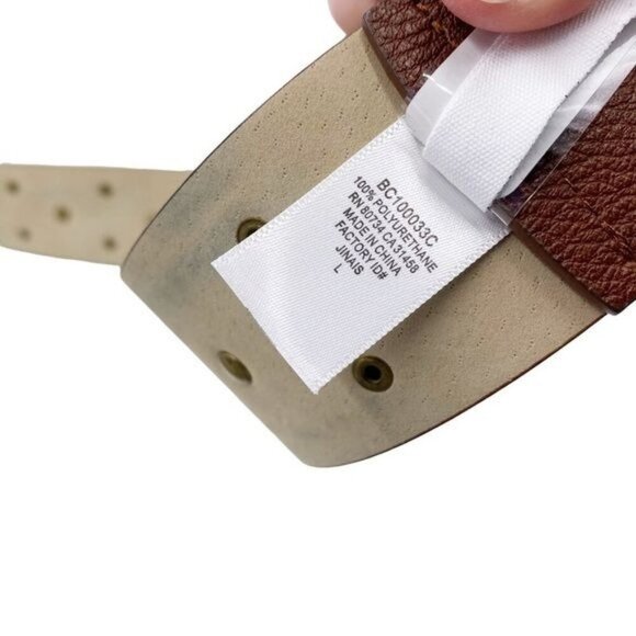 BCBGeneration Brown Gold Faux Leather Studded Belt Western Boho - Picture 5 of 7